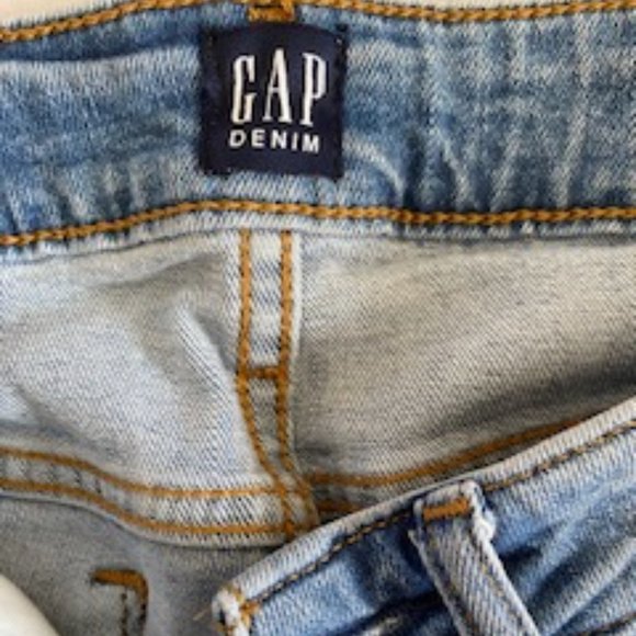 Women's Gap Distressed Jeans, Curvy, True Skinny, Size 25R - Picture 4 of 4